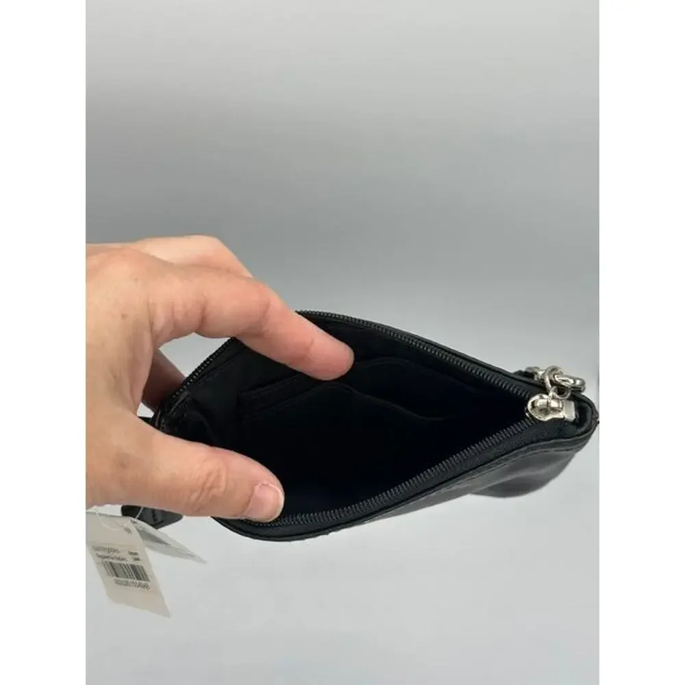 Coach Legacy Black Leather Small Wristlet NWT